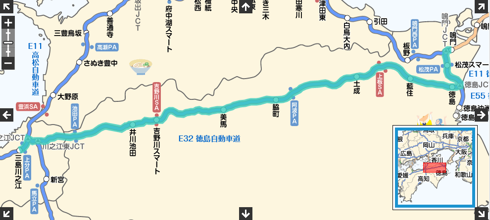 徳島道MAP